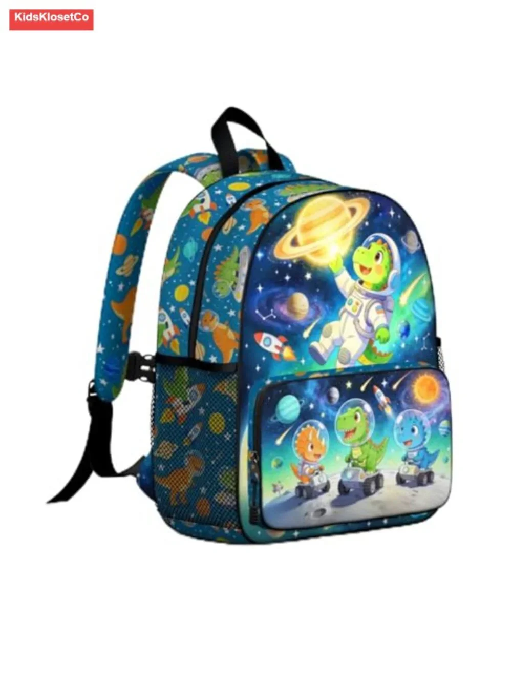 Kids Dinosaur Astronaut Backpack, Lightweight School Daypack for Boys Girls Age